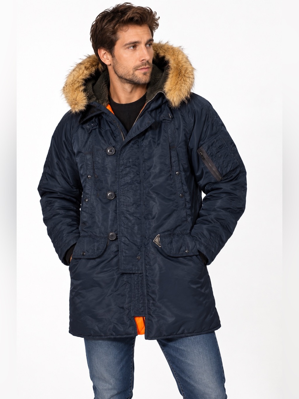 🔥HOST PICK🔥 Golden Fleece N-3B SLIM GEN I PARKA Winter Coat Jacket Men’s 34 XS S